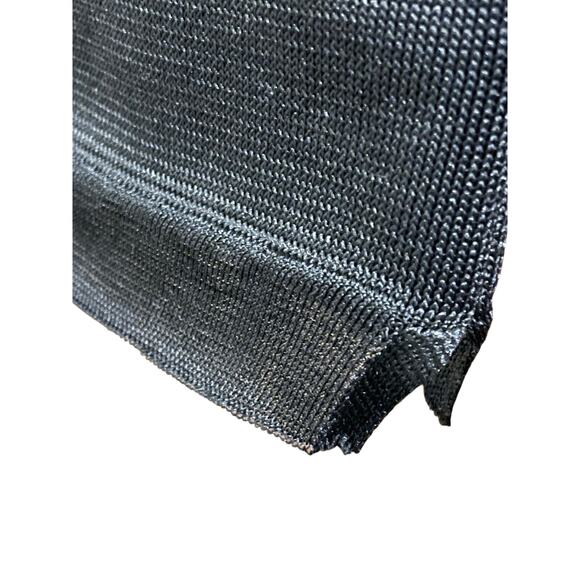 Gauge81 Black Mesh Sheer Cocktail One Shoulder Mini Dress size Medium - Picture 7 of 12